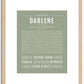 Darlene | Name Art Print