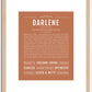 Darlene | Name Art Print