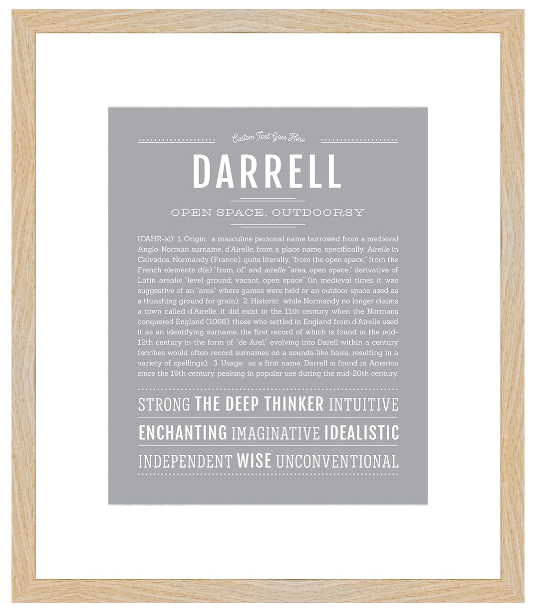 Darrell | Name Art Print