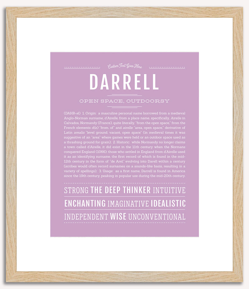 Darrell | Name Art Print