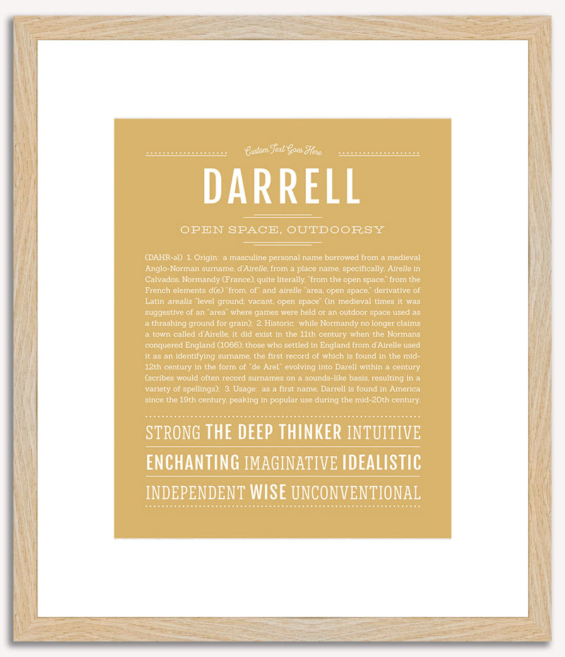 Darrell | Name Art Print