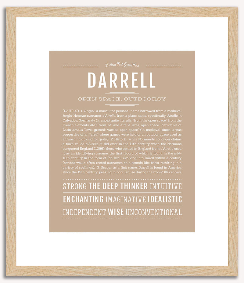 Darrell | Name Art Print