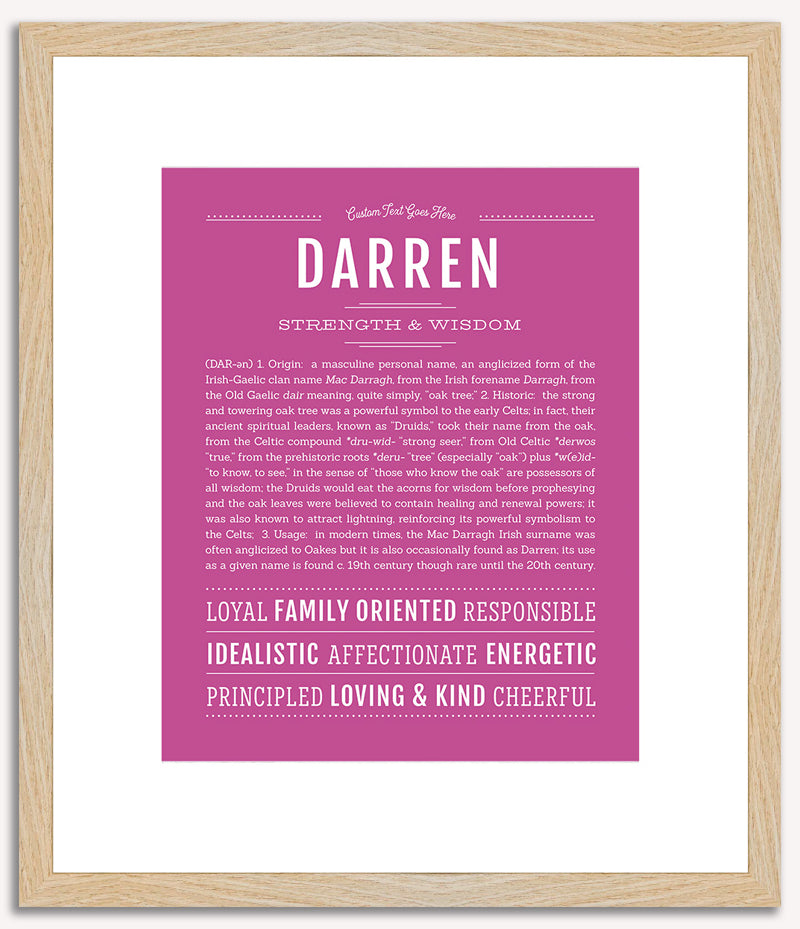 Darren | Name Art Print