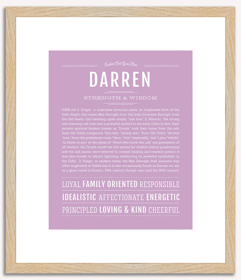 Darren | Name Art Print