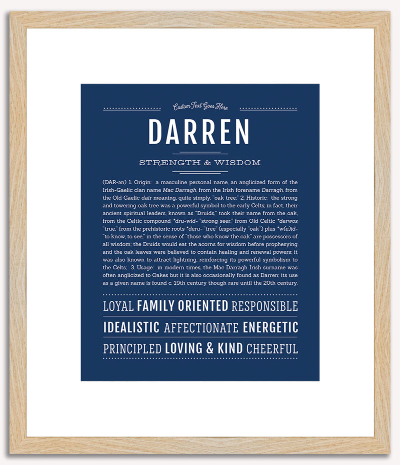 Darren | Name Art Print