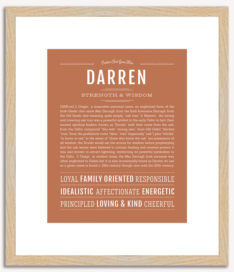 Darren | Name Art Print