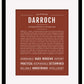 Darroch | Name Art Print