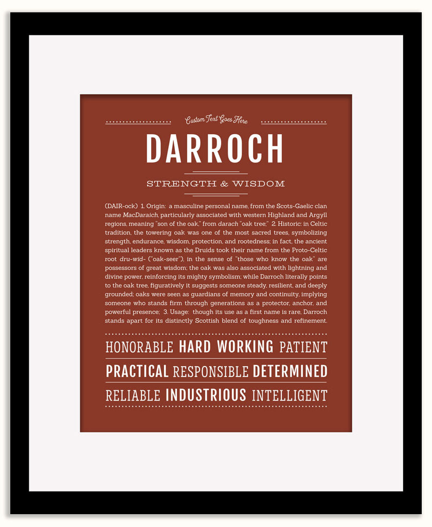 Darroch | Name Art Print