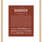 Darroch | Name Art Print