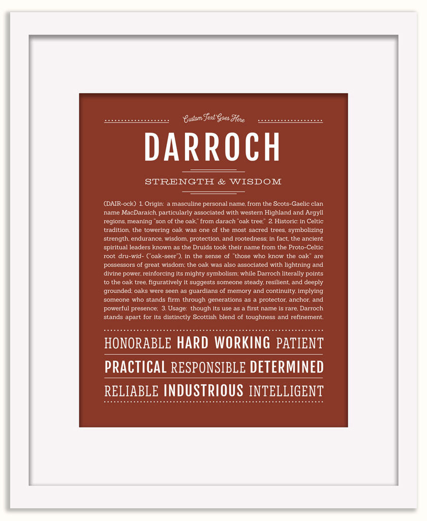Darroch | Name Art Print