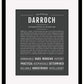 Darroch | Name Art Print