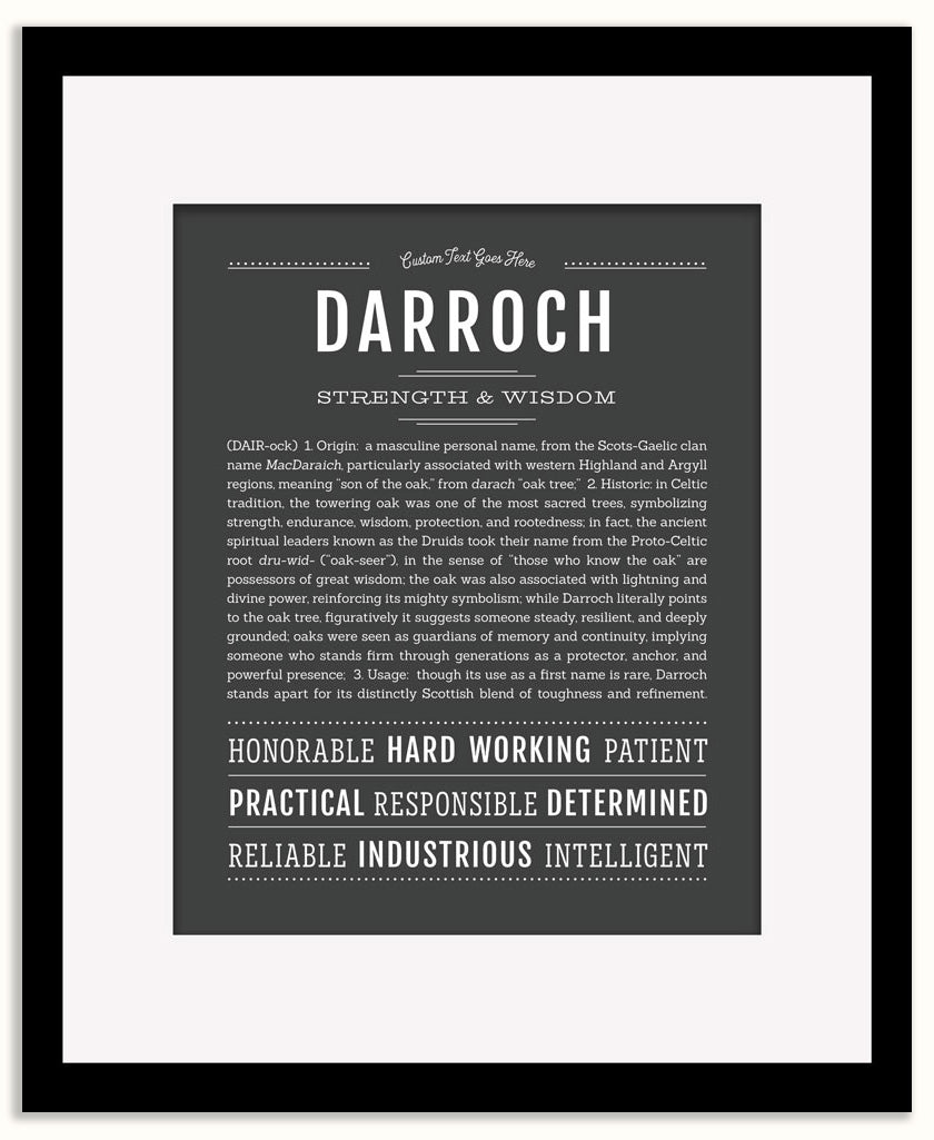 Darroch | Name Art Print