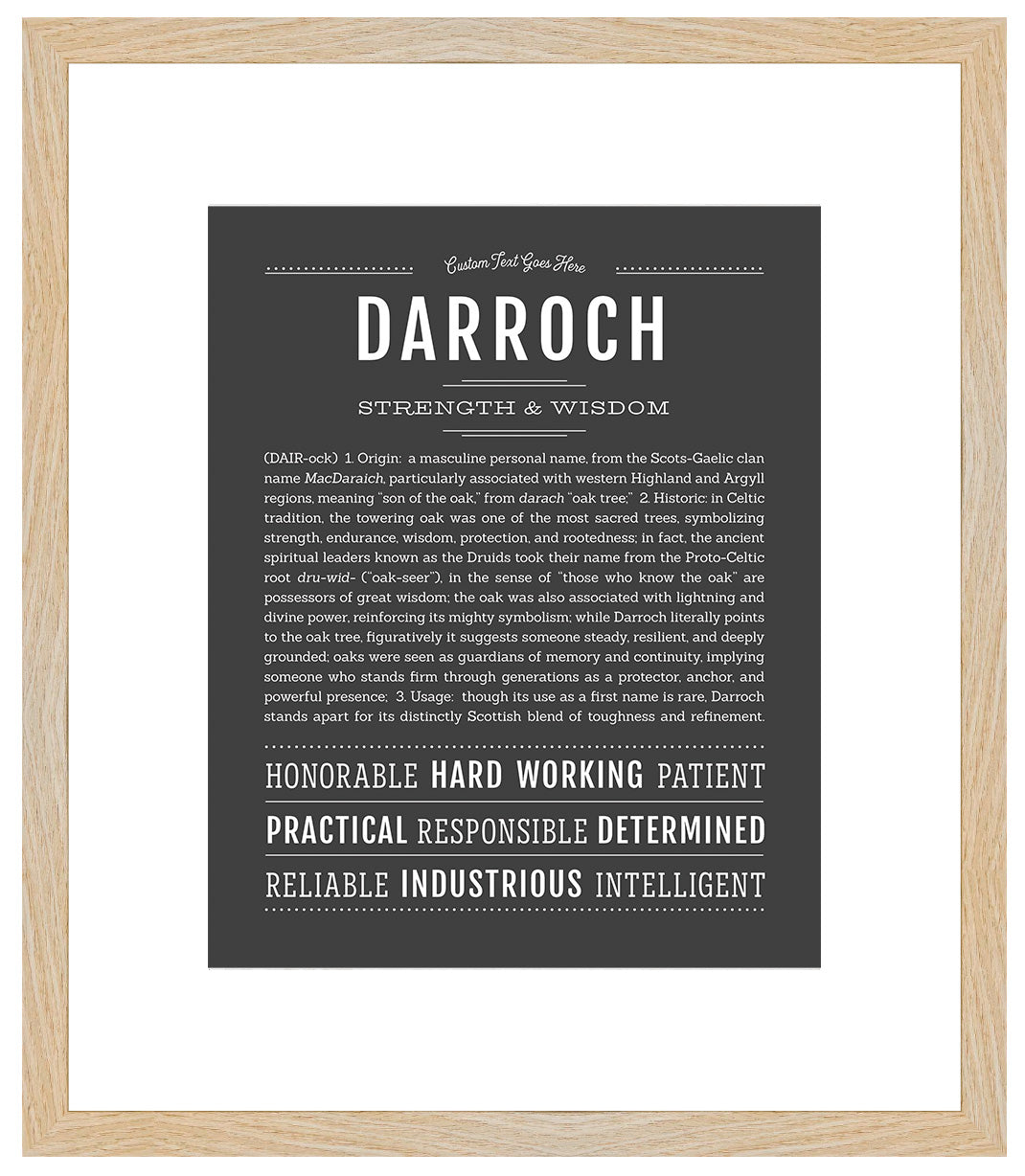 Darroch | Name Art Print