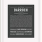Darroch | Name Art Print
