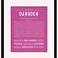 Darroch | Name Art Print