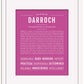 Darroch | Name Art Print