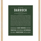 Darroch | Name Art Print
