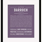 Darroch | Name Art Print