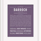 Darroch | Name Art Print