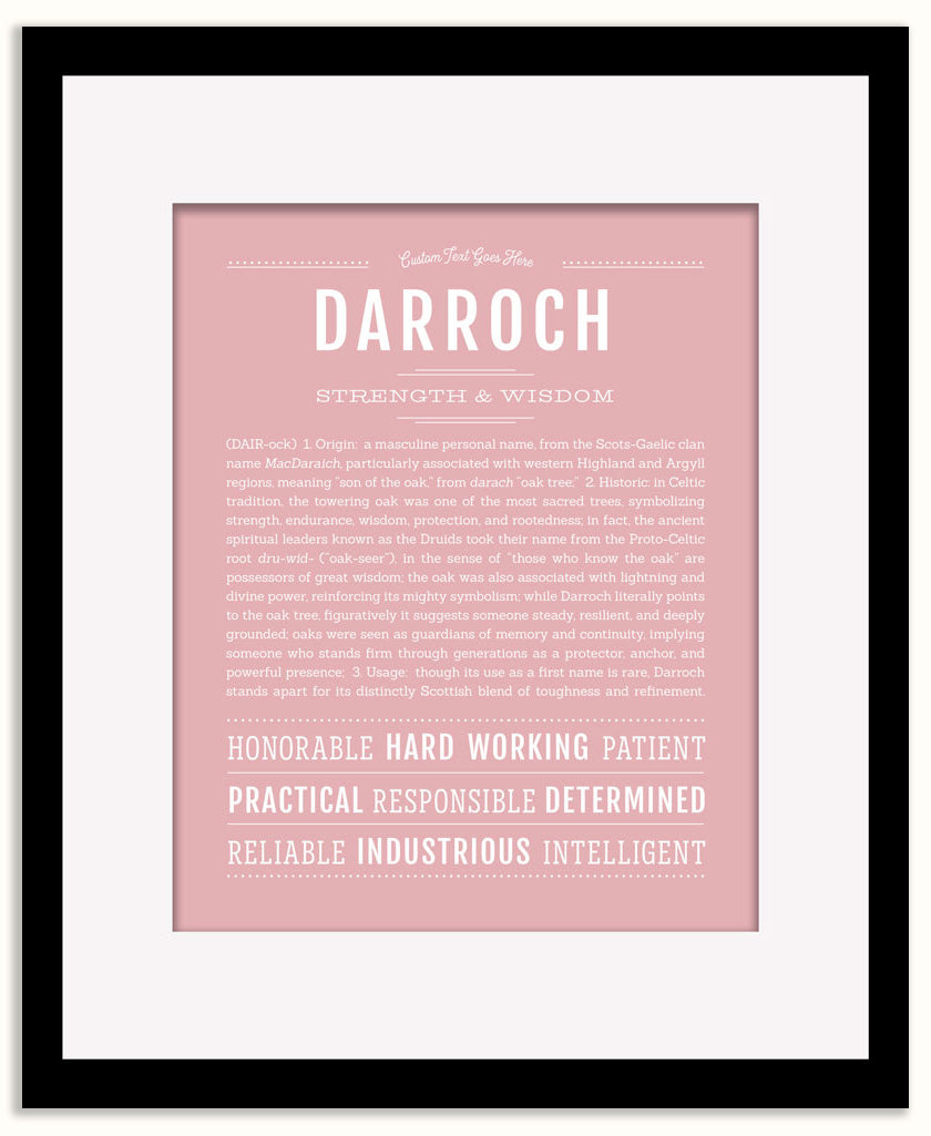 Darroch | Name Art Print