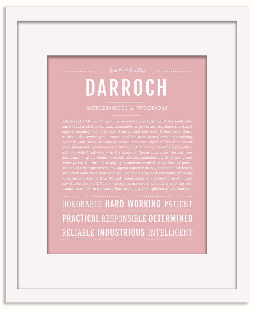 Darroch | Name Art Print