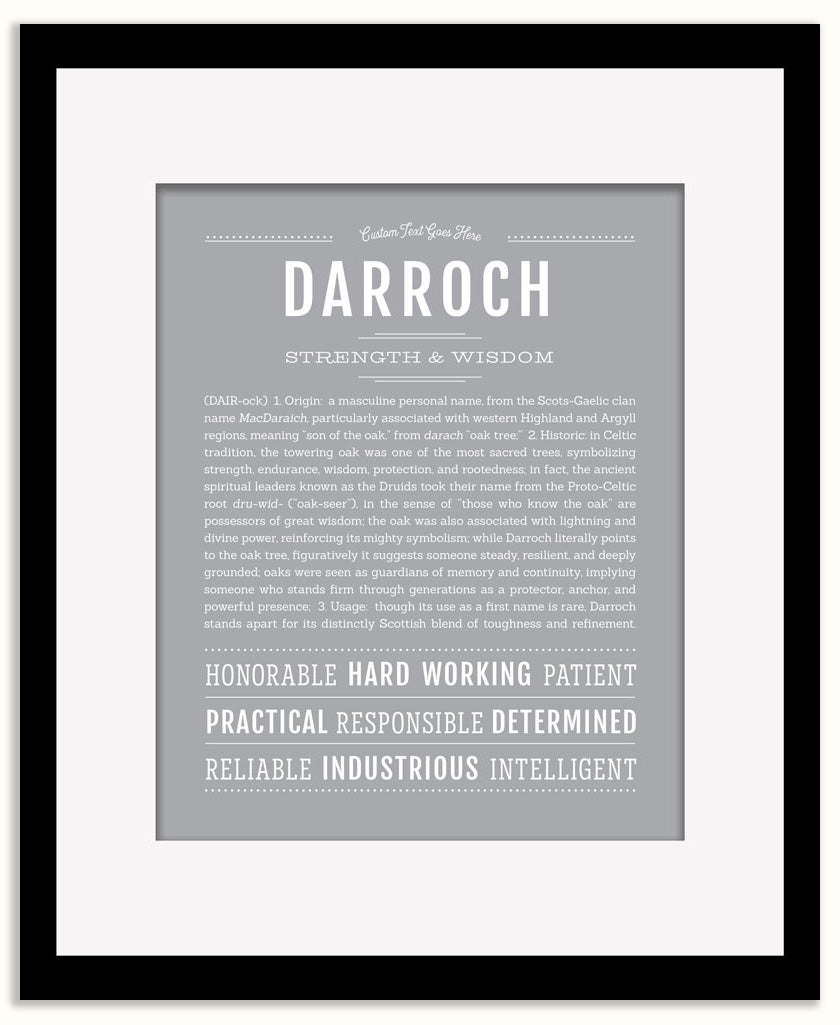 Darroch | Name Art Print