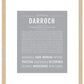 Darroch | Name Art Print