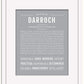 Darroch | Name Art Print