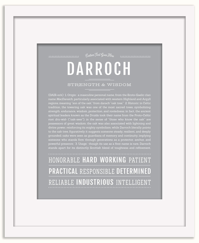 Darroch | Name Art Print