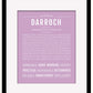 Darroch | Name Art Print