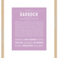 Darroch | Name Art Print