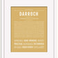 Darroch | Name Art Print