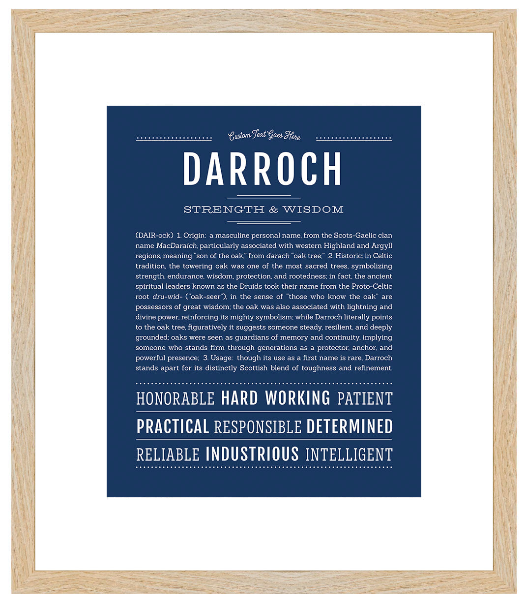 Darroch | Name Art Print