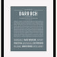 Darroch | Name Art Print