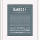 Darroch | Name Art Print