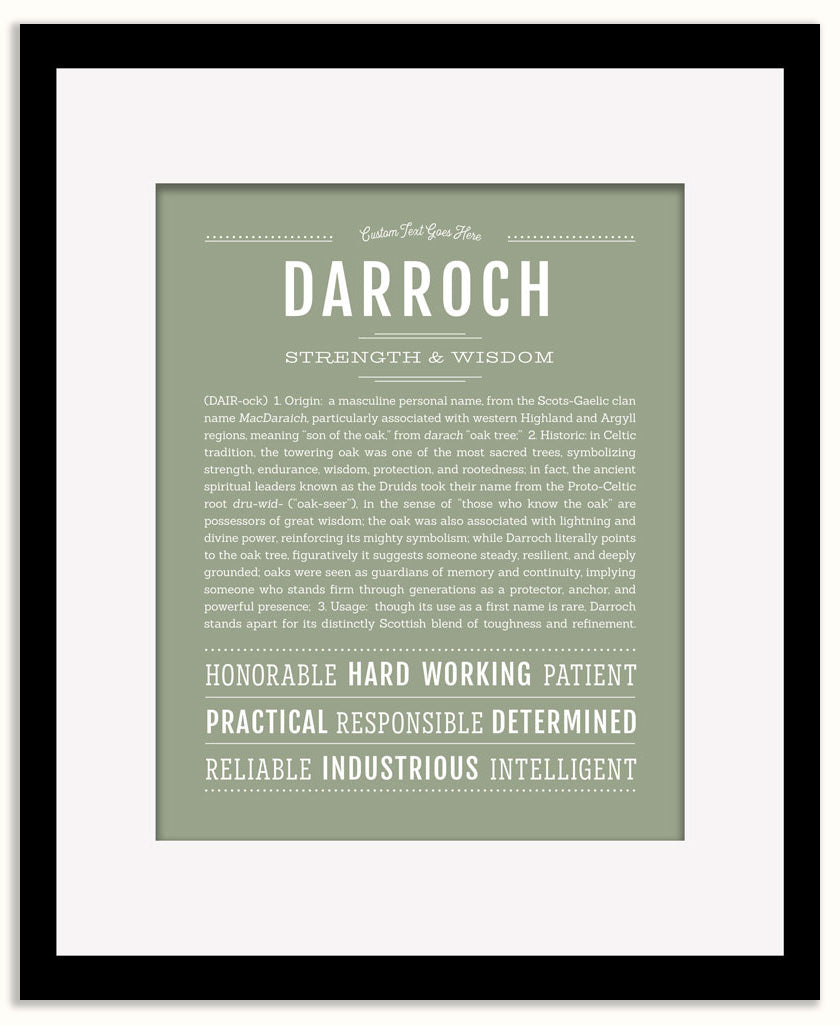 Darroch | Name Art Print