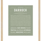 Darroch | Name Art Print