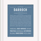 Darroch | Name Art Print