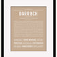 Darroch | Name Art Print