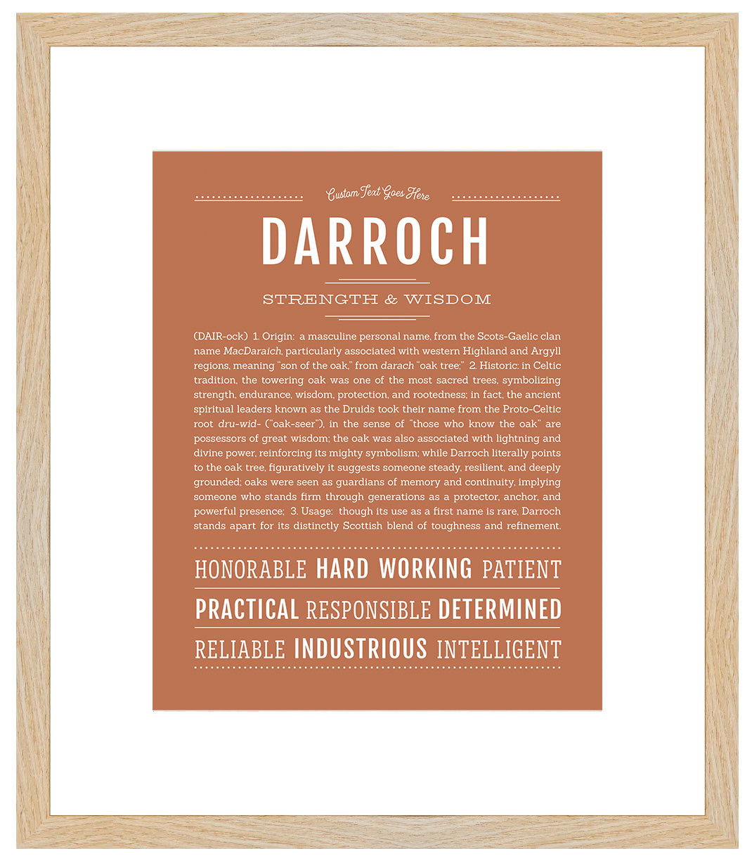 Darroch | Name Art Print