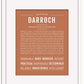 Darroch | Name Art Print