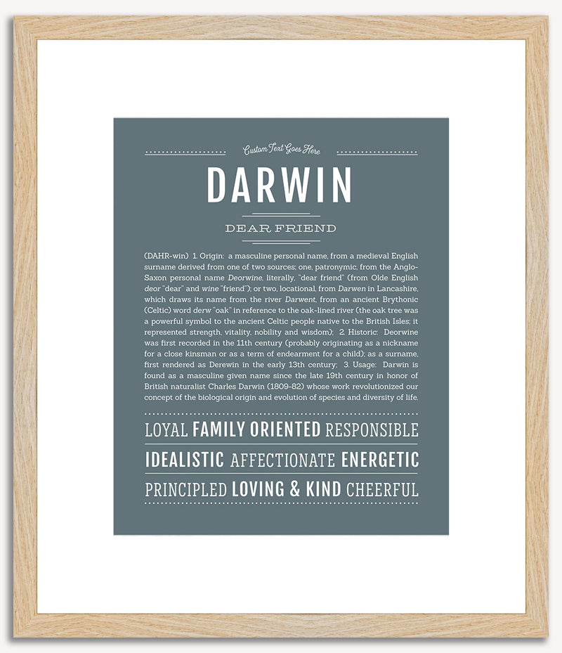 Darwin | Name Art Print