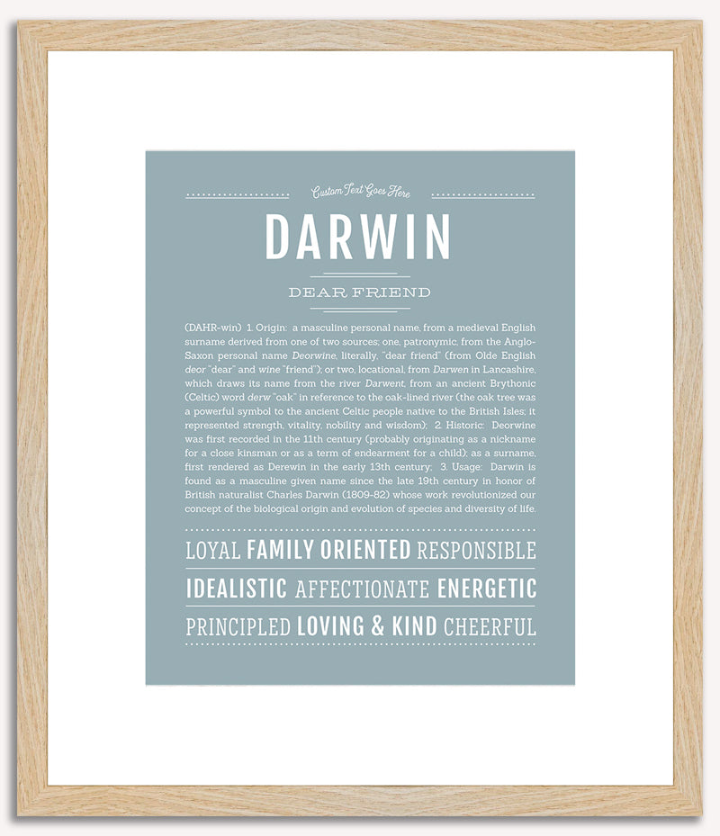 Darwin | Name Art Print