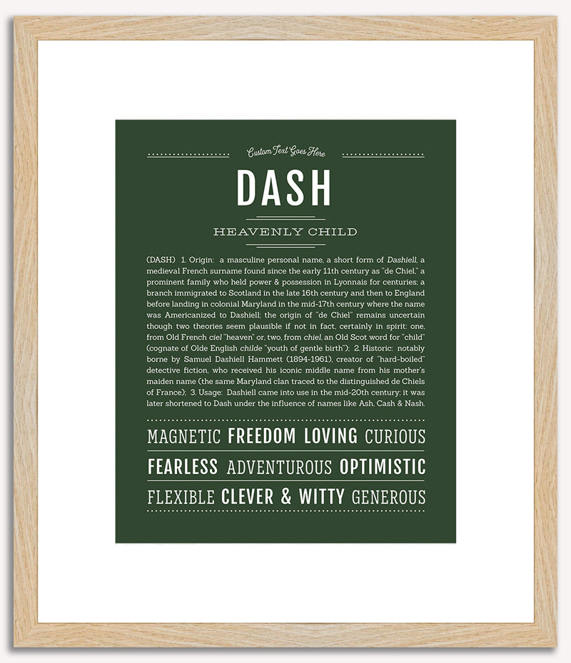 Dash | Name Art Print