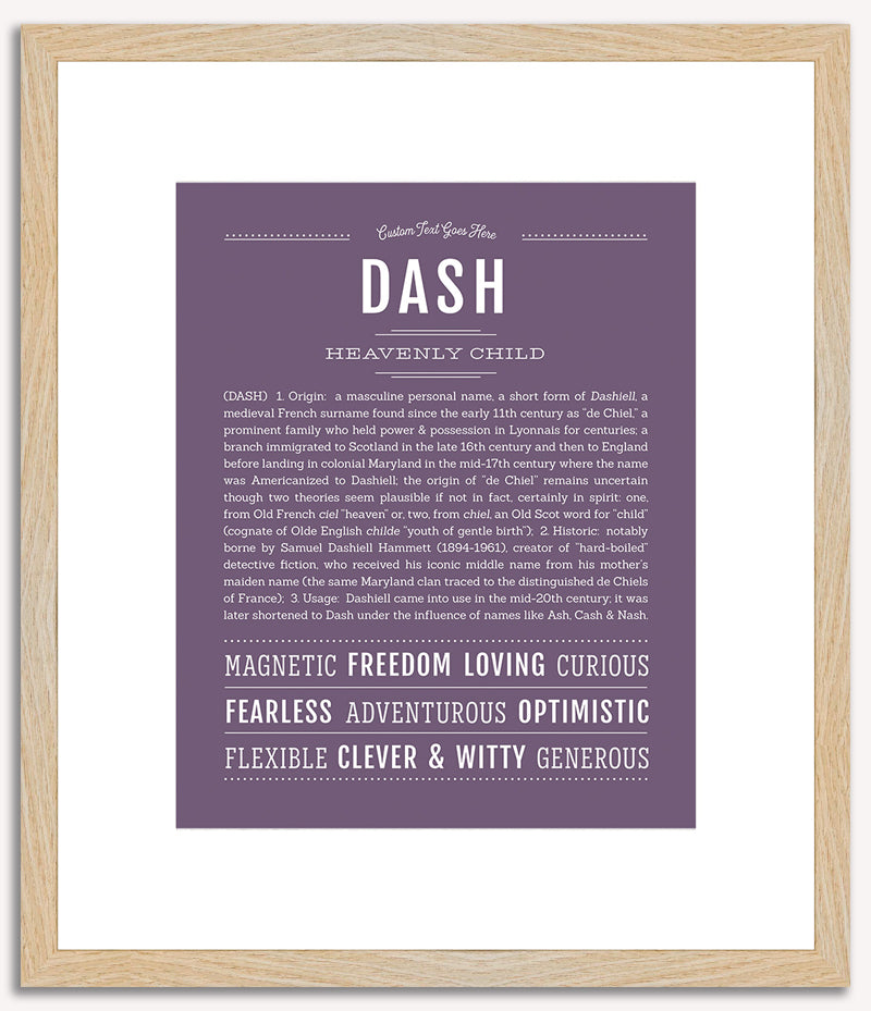 Dash | Name Art Print