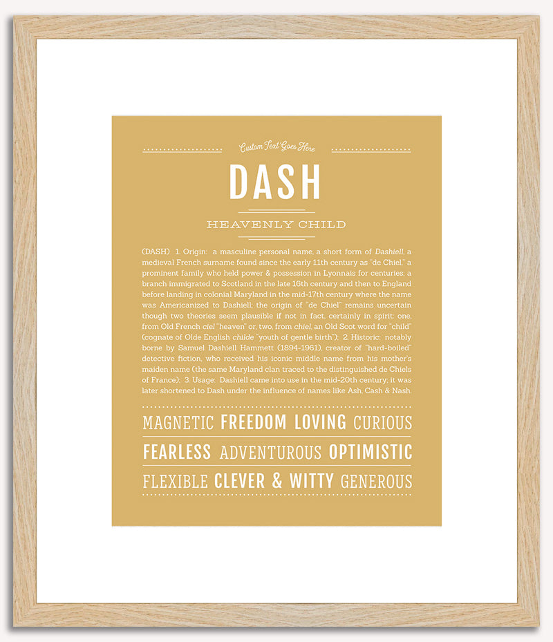 Dash | Name Art Print