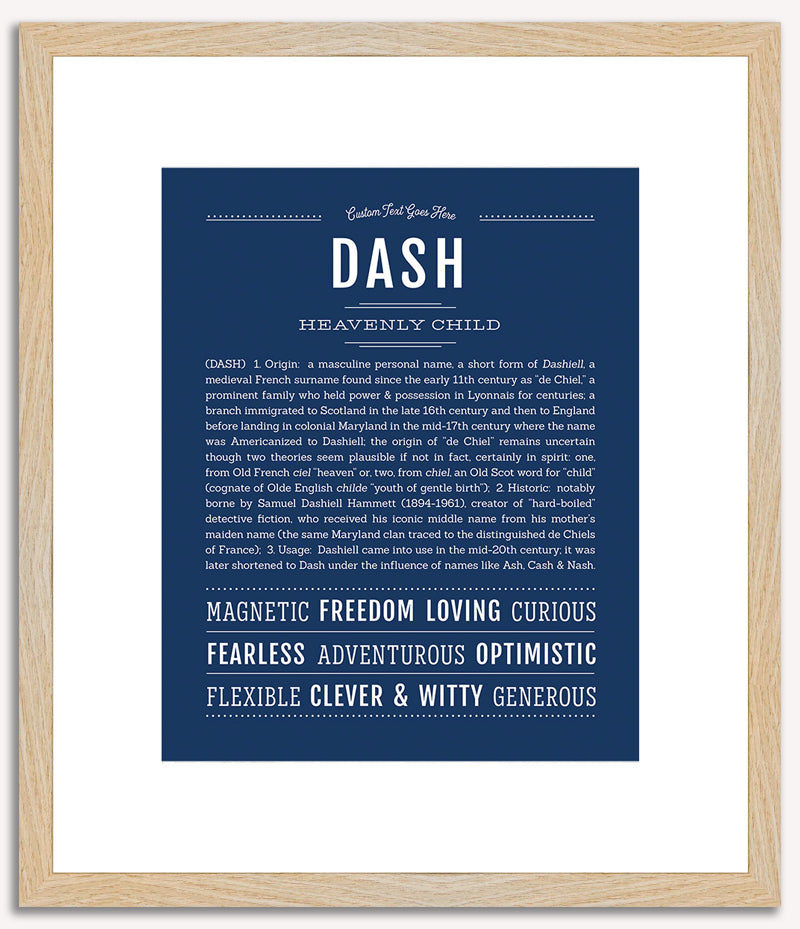 Dash | Name Art Print