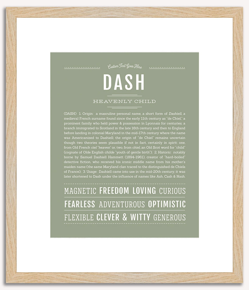 Dash | Name Art Print