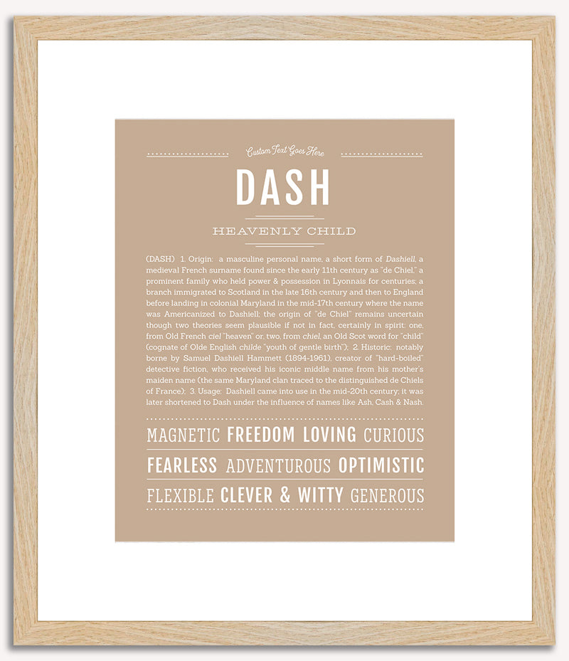 Dash | Name Art Print