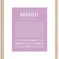 Dashiell | Name Art Print